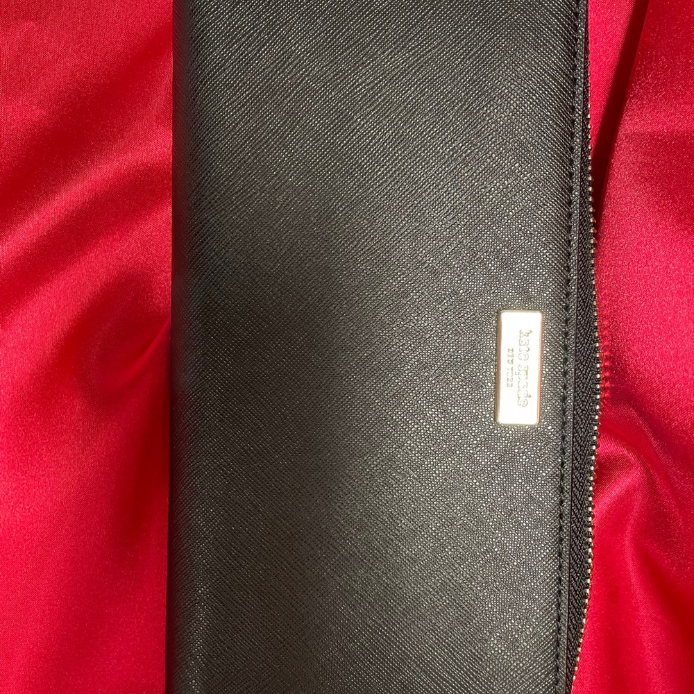 Kate Spade NWT large black purse with  wallet - Picture 8 of 11
